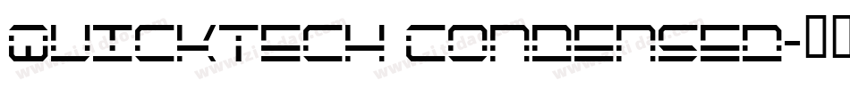 QuickTech Condensed字体转换